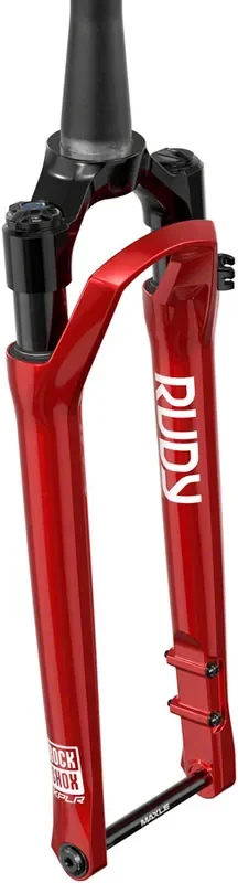 RockShox RUDY Ultimate XPLR Race Day 2 Suspension Fork – 700c, 40 mm, 12 x 100 mm, 51 mm Offset, Electric Red, A2