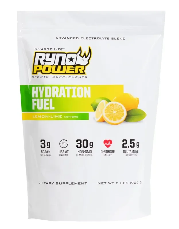 Ryno Power Hydration Fuel Powder, 1lbs – Lemon Lime