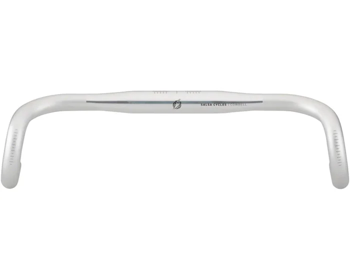 Salsa Cowbell Deluxe Drop Handlebar (Silver) (31.8mm) (46cm) (12° Flare)