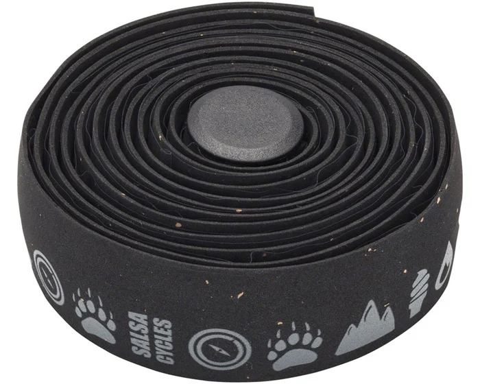 Salsa Glyph Gel Cork Handlebar Tape (Black)