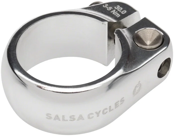 Salsa Lip-Lock Seatpost Clamp – 30.0mm Bolt-On Silver