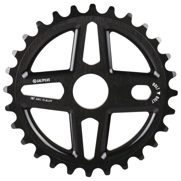 Salt Plus Center Chainring Teeth: 28 6061-T6 Aluminum Black