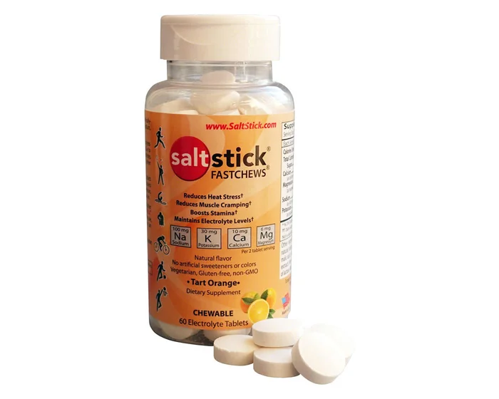 Saltstick Fastchews Chewable Electrolyte Tablets (Tart Orange) (1 | 60 Tablet Bottle)