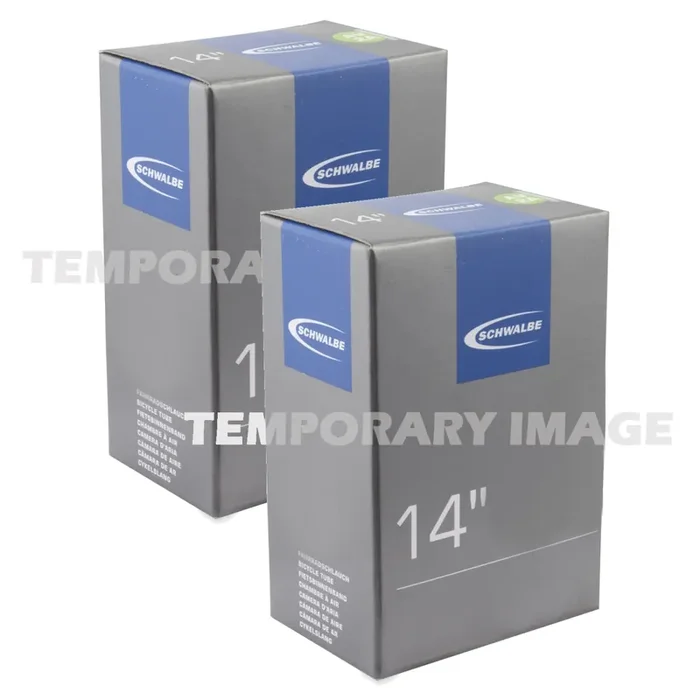 Schwalbe 14×1.25-1.55 SV Tube Bundle – Durable Rubber, Nickel-Plated Valve, 40mm Length