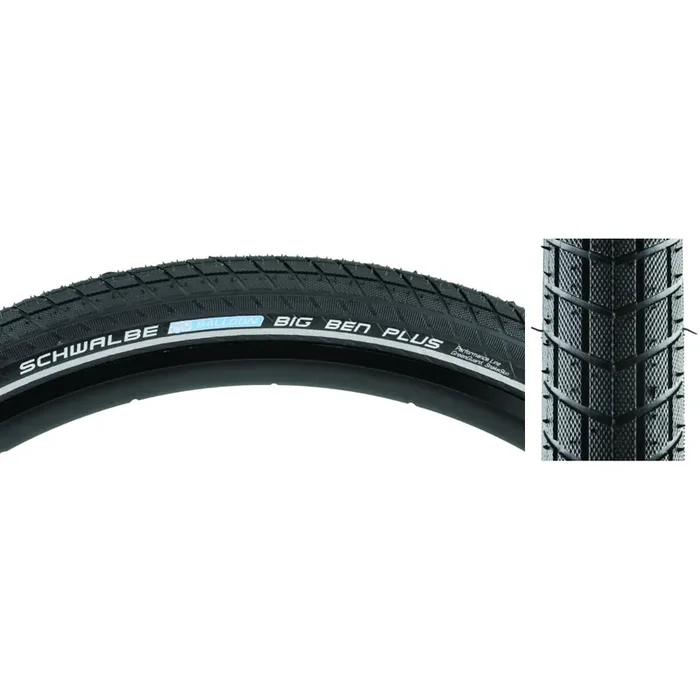 Schwalbe Big Ben Plus Perf SS GG 26×2.15 Clincher Wire TPI 50 Black/Bsk/Ref 11101123