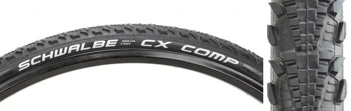 Schwalbe CX Comp Tire 700 x 38 Clincher Wire Black KGuard SBC Cyclocross 11150369.02