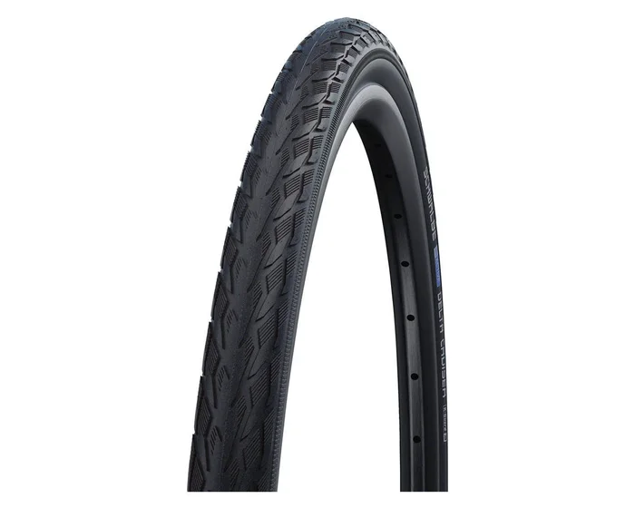 Schwalbe Delta Cruiser Plus Tire (Black/Reflective) (Wire) (Green Compound) (PunctureGuard) (E25) (700c) (35mm)