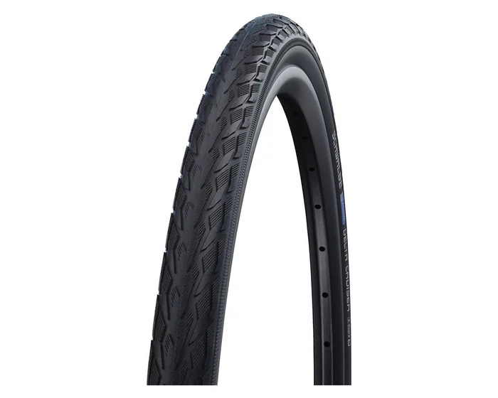 Schwalbe Delta Cruiser Plus Tire (Black/Reflective) (Wire) (Green Compound) (PunctureGuard) (E25) (700c) (45mm)