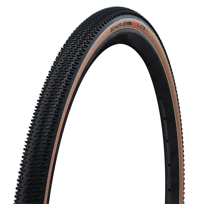 Schwalbe G-One R Pro Gravel Tire, 28×1.70, Folding, Tubeless Ready, Addix Race, V-Guard, 67TPI, Transparent Sidewall 11654298.01
