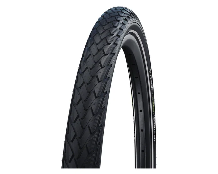 Schwalbe Green Marathon Touring/City Tire (Black/Reflex) (700c) (23mm) (Wire) (Addix Eco/GreenGuard)