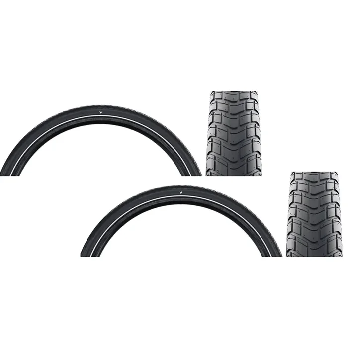 Schwalbe Motion Big Apple 16×2.0 E-Bike Tire with RaceGuard & Addix Green Eco Compound (Bundle of 2) 11159651