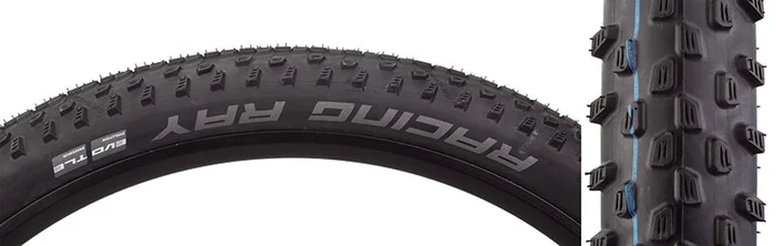 Schwalbe Racing Ray Tire – 29 x 2.25 Tubeless Folding BLK Performance Line TwinSkin Addix