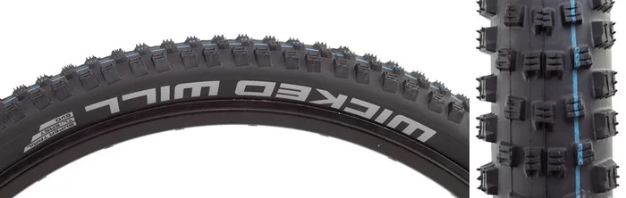 Schwalbe Wicked Will Tire – 29 x 2.4 Tubeless Folding BLK Evolution Line Super Trail Addix SpeedGrip