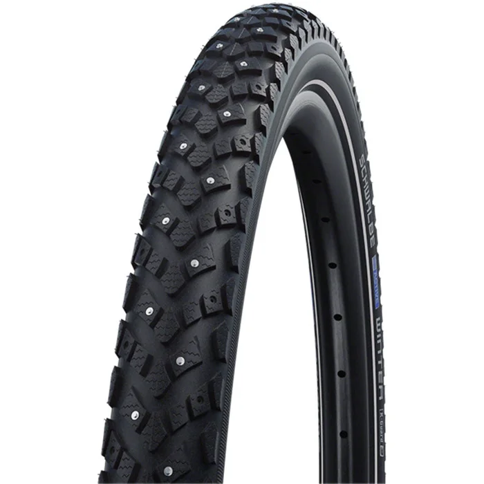 Schwalbe Winter Touring-Hybrid Bike Tire – 700 x 30, Clincher, Wire, Black, K-Guard, Winter, 118 Studs