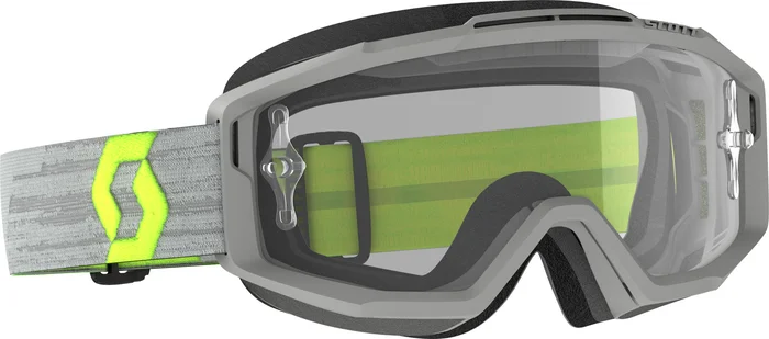 SCOTT Split Otg Goggle Grey/Yellow W/Clear Works Lens