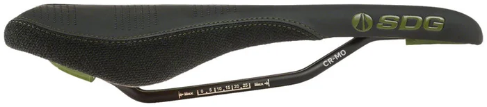SDG Radar Saddle – Chromoly Black/Olive Green