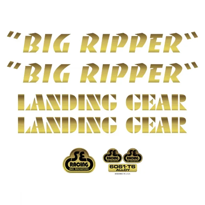 Se Bikes Big Ripper Decal Set Big Ripper Gold