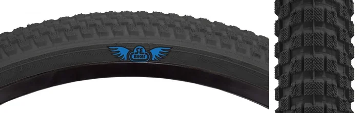 SE Bikes Cub 26 x 2.0 Clincher Wire TPI 65 Black/Black Reflective BMX Bike Tire 4784
