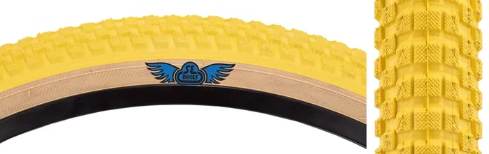 SE Bikes Cub 26 x 2.0 Clincher Wire TPI 65 Yl/Skn Reflective BMX Bike Tire 4785