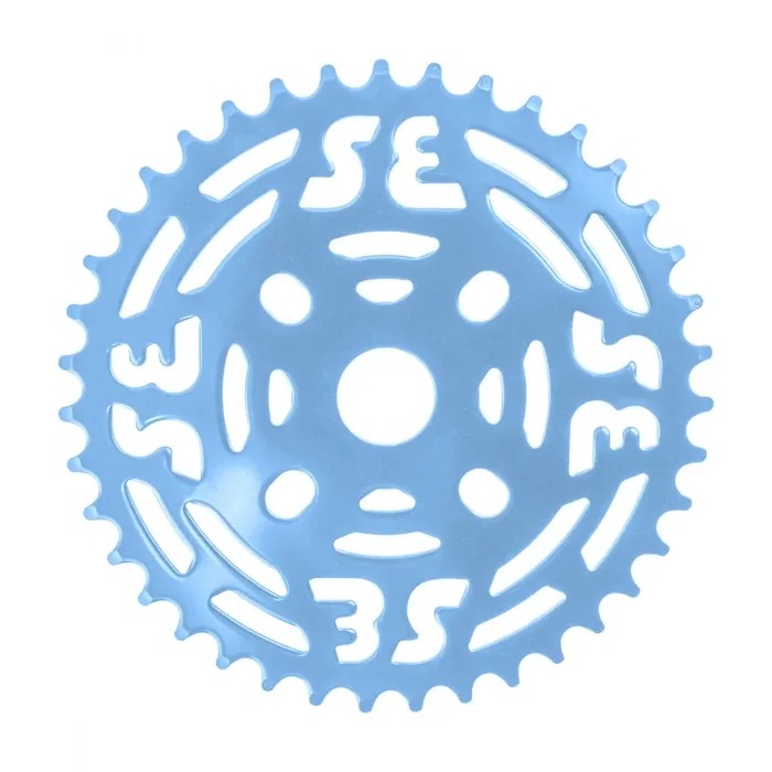 SE Bikes One Piece Chainring 39t 1pc 1/2in x 1/8in Steel Blue BMX Bike