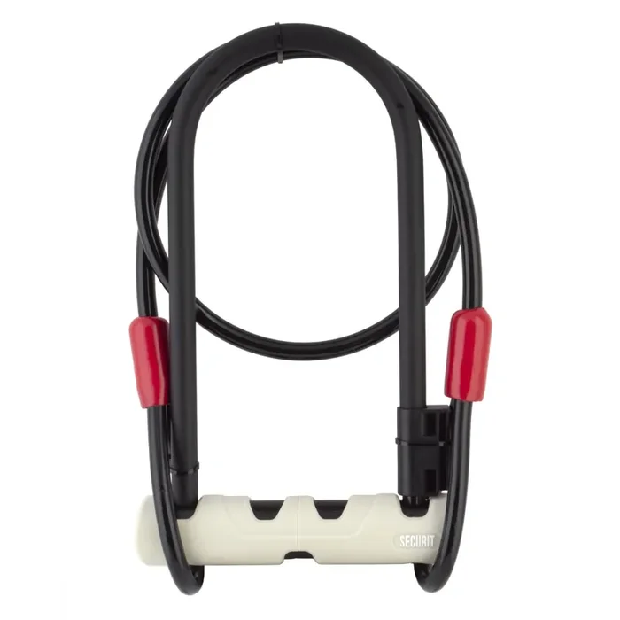 Securit Kolt U-Lock STD 3in11inx10mm Cable 12mm 6.5x9in/16.5x23cm with 2 Keys
