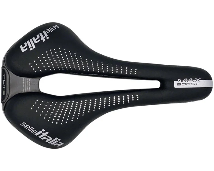 Selle Italia MAX FLITE Boost Gel Superflow Saddle (Black) (Titanium Rails) (L3) (155mm)