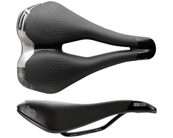 Selle Italia MAX S 5 Superflow Saddle (Black) (L3) (180mm) (w/Hi-Viz Inserts)