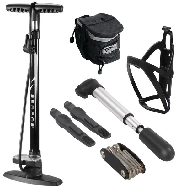 Serfas Combo Kit with Floor & Mini Pump