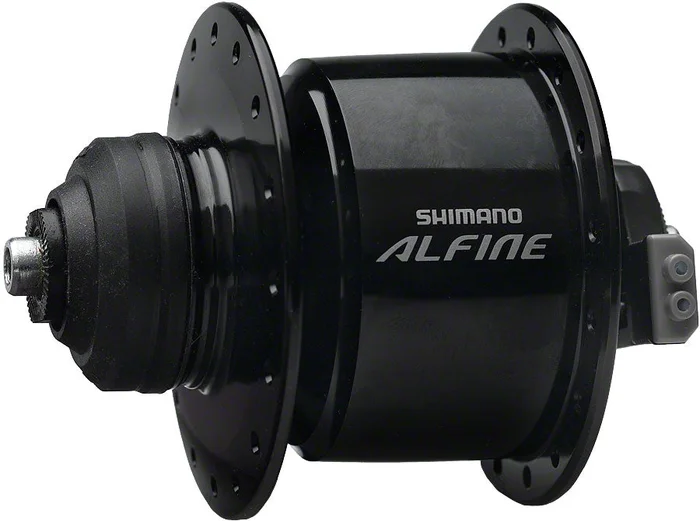 Shimano Alfine DH-S501 Dynamo Front Hub – QR x 100mm Center-Lock Black 36h
