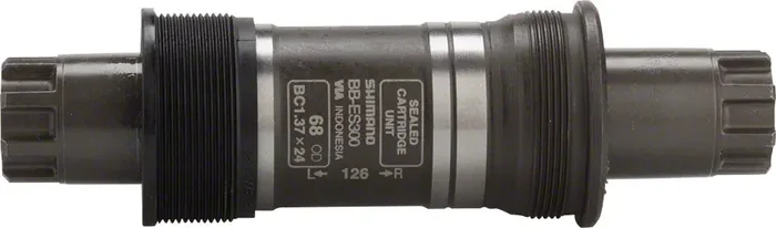 Shimano BBES300 Octalink V2 68x126mm Spline Spindle BSA (English) Bottom Bracket