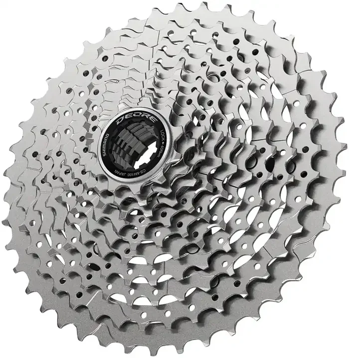 Shimano Deore CS-M4100-10 Cassette – 10-Speed, 11-42t, Silver