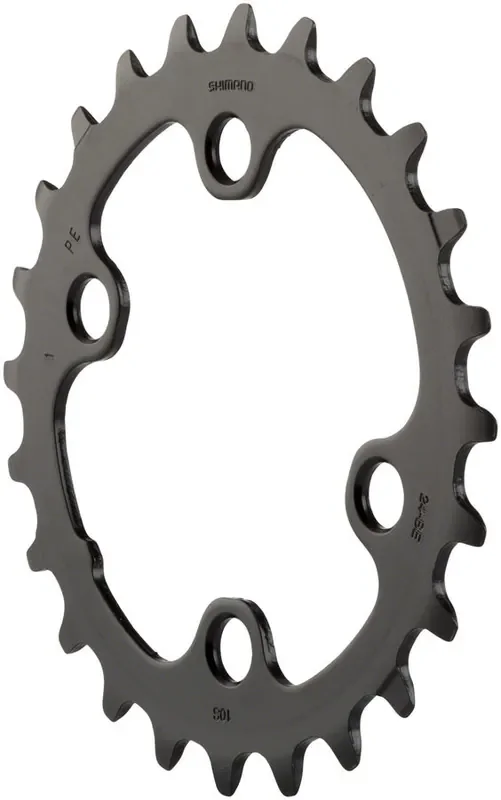 Shimano Deore FC-M6000 Chainring 24t 64 BCD Asymmetric 10-Speed Aluminum Black