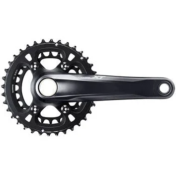 Shimano Deore XT FC-M8100-2 Crankset – 175mm 12-Speed 36/26t Direct Mount Hollowtech II Spindle Interface BLK