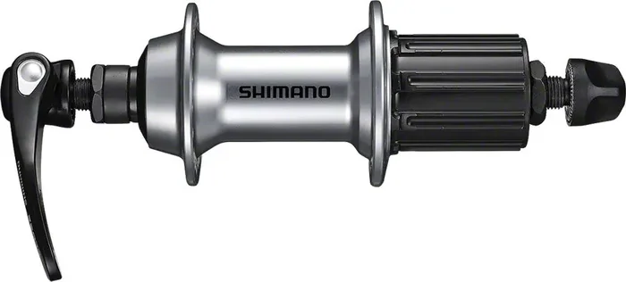 Shimano FH-RS400 Rear Hub – QR x 130mm, Rim Brake, HG 11 Road, Silver, 36H