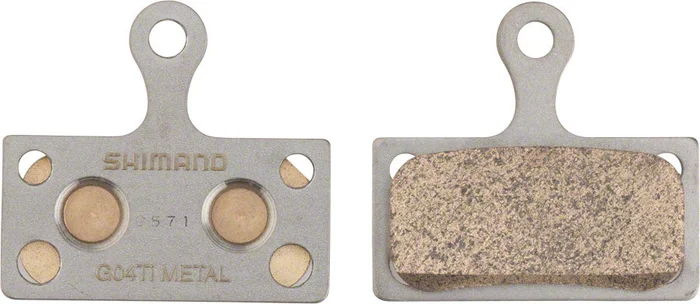Shimano G04TI-MX Disc Brake Pads Springs – Metal Compound Titanium Back Plate One Pair