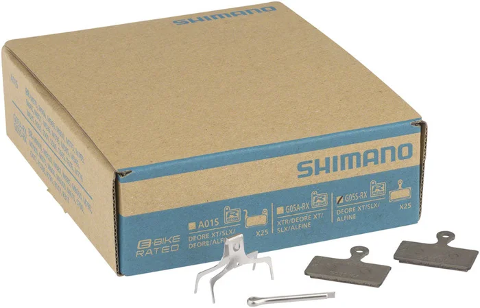 Shimano G05S-RX Disc Brake Pad Spring – Resin Compound Stainless Steel Back Plate Box/25 pair