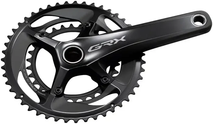 Shimano GRX FC-RX810-2 Crankset 170mm 11-Speed 48/31t 110/80 BCD Black
