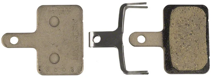 Shimano M05-RX Disc Brake Pads Springs – Resin Compound Steel Back Plate One Pair