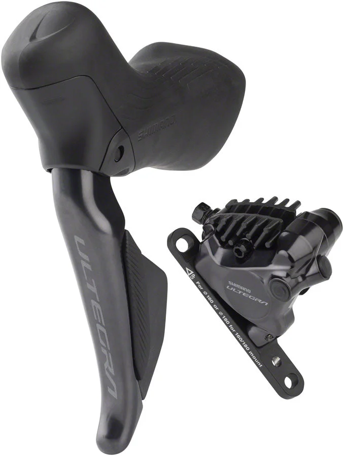 Shimano Ultegra ST-R8170E Di2 Shift/Brake Lever BR-R8170 Hydraulic Disc Brake Caliper – Left/Front 2x Flat Mount BLK