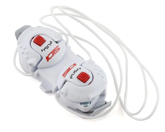 Sidi Shot/Tiger Double Tecno-3 Push Closure System (White/Red) (Half Pair)