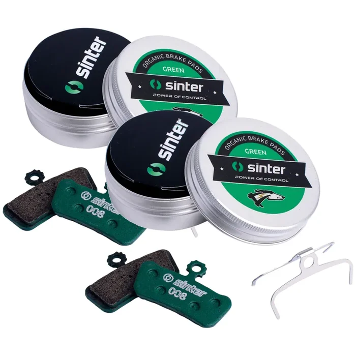 Sinter Green s2032 Organic Disc Brake Pads Kit for Avid/SRAM High-Performance, Ceramic-Fiber, EU Made