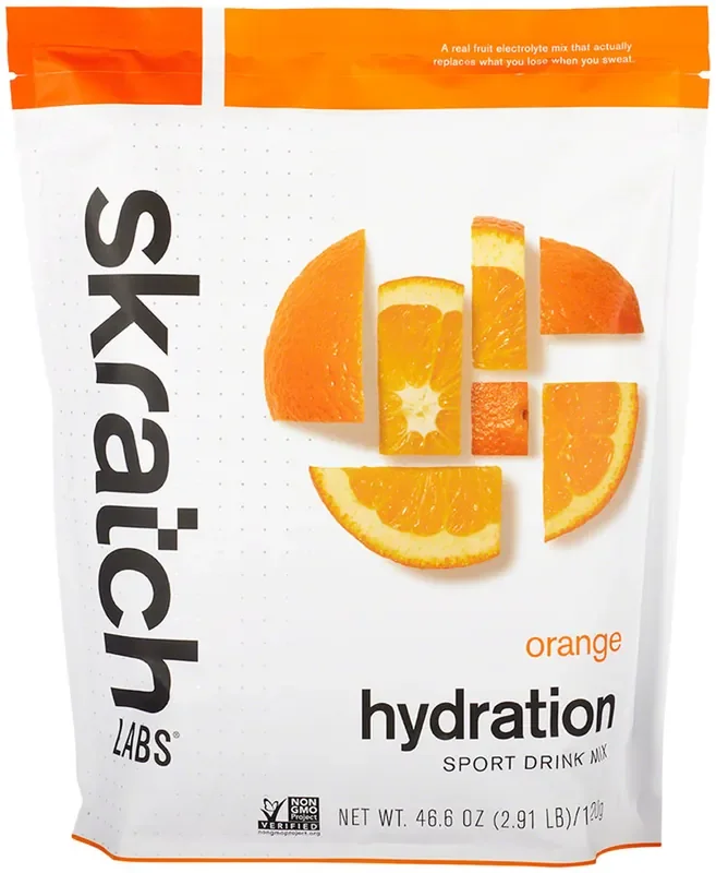 Skratch Labs Hydration Sport Drink Mix – Orange, 60-Serving Resealable Pouch