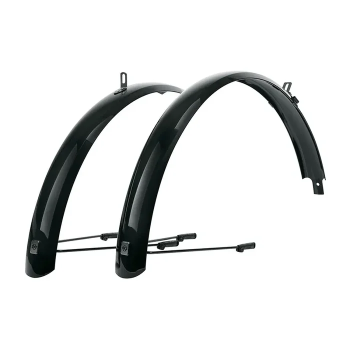 SKS Germany 24″ Bluemels Full-Size Bicycle Fender Set – Durable Plastic, Black, Classic Full Coverage for Commuting & Touring Bikes