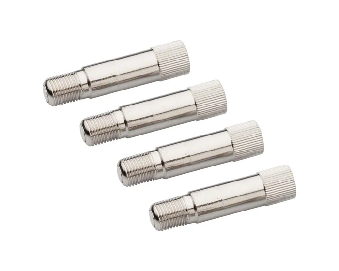 Slime Schrader Valve Extenders (Silver) (4 Pack) (1.25″)