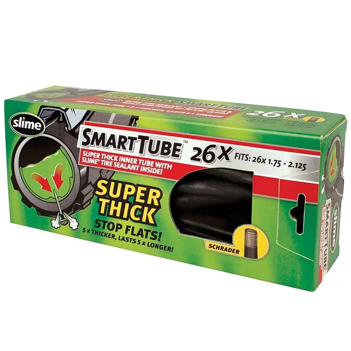 Slime Thick Smart Tube – 26 x 1.75 – 2.125 Schrader Valve