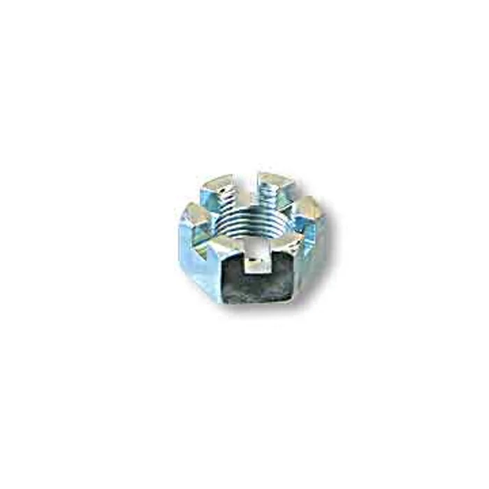 Slotted Hex Nut, 5/8-18 Thin, Zinc Plated