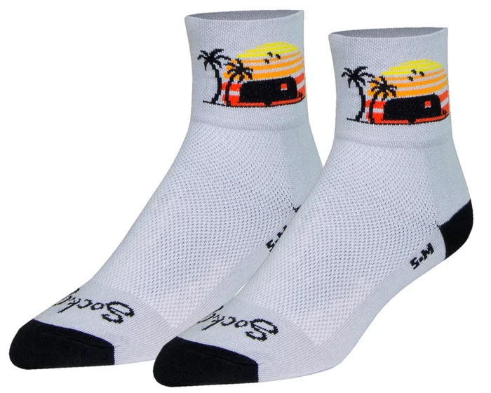 Sockguy 3″ Socks (Happy Camper) (S/M)