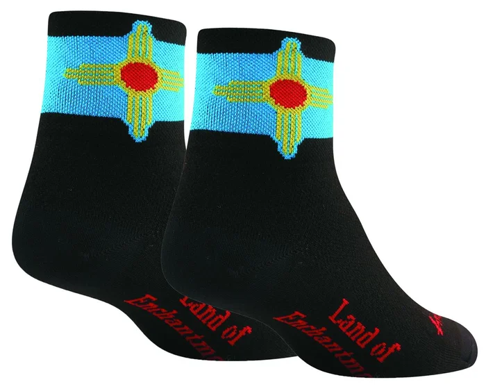 Sockguy 3″ Socks (New Mexico Flag) (L/XL)