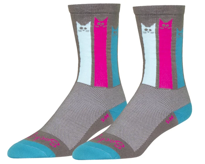Sockguy 6″ Socks (Felines) (S/M)