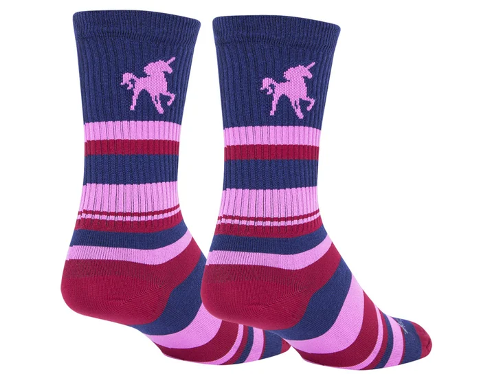 Sockguy 6″ Socks (Pink Unicorn) (L/XL)